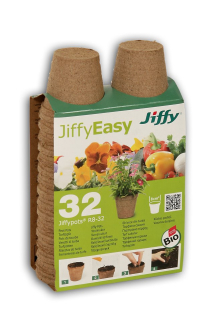 Jiffypot® R8-32, rašelinový květináč  Ø 8 cm /32 KS/